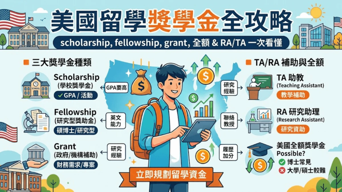 美國留學獎學金